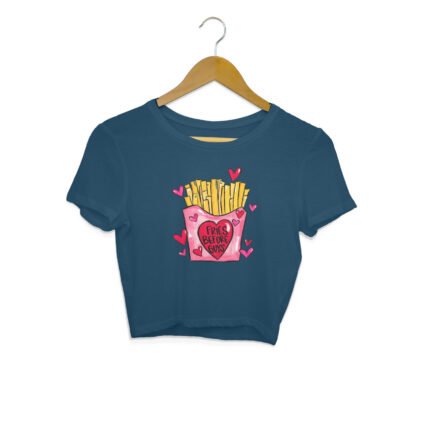 Women's : Fries Before Guys Crop Top - Image 15