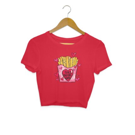 Women's : Fries Before Guys Crop Top - Image 19
