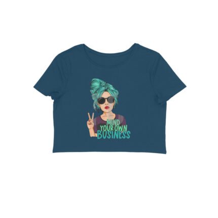 Women's : Mind Your Own Business Crop Top - Image 13