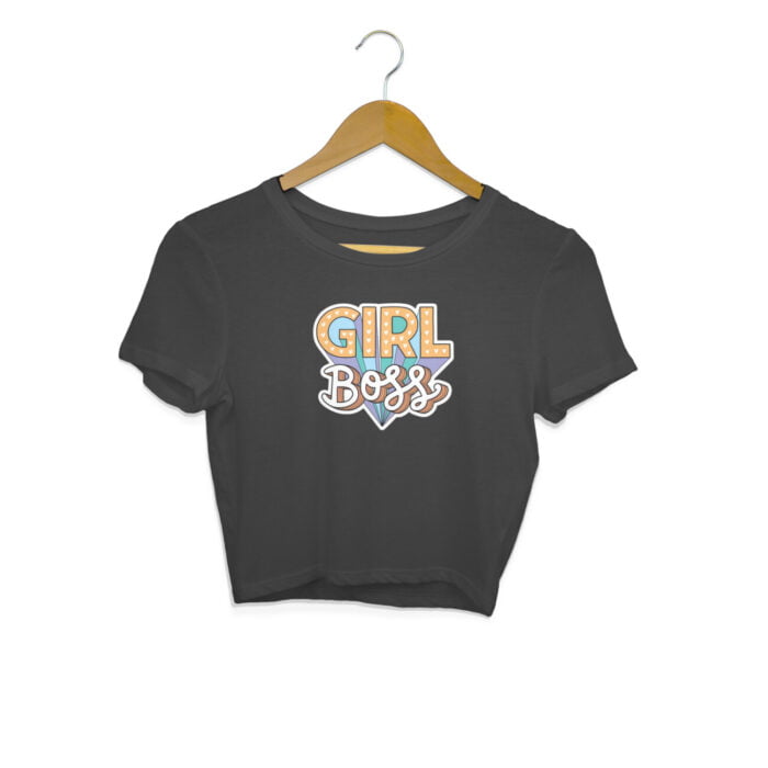 Women's : Girl Boss Crop Top - Image 1