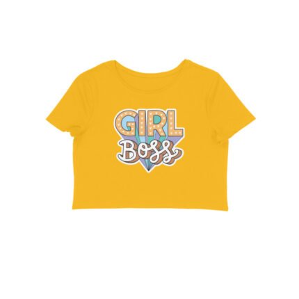 Women's : Girl Boss Crop Top - Image 3