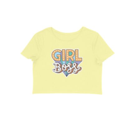 Women's : Girl Boss Crop Top - Image 5