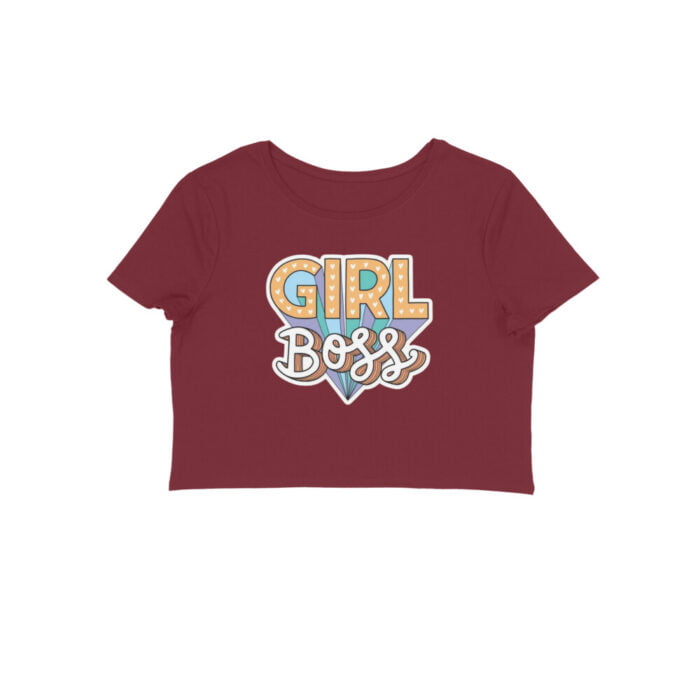Women's : Girl Boss Crop Top - Image 11