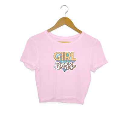 Women's : Girl Boss Crop Top - Image 9