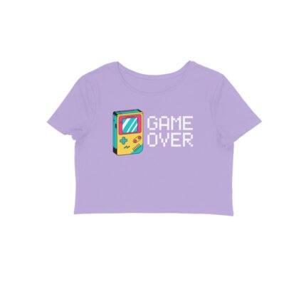 Women's : Game Over Crop Top - Image 3