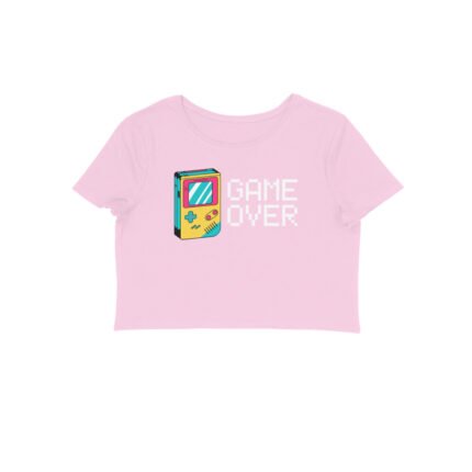 Women's : Game Over Crop Top - Image 5