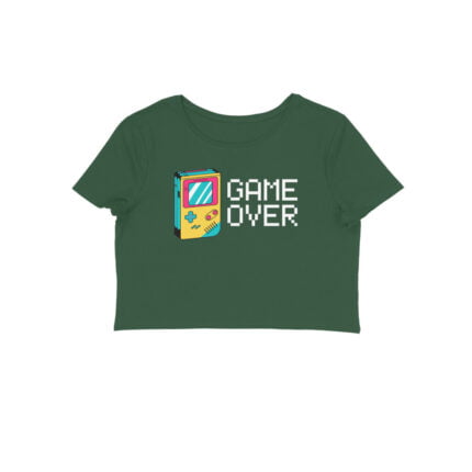 Women's : Game Over Crop Top - Image 11