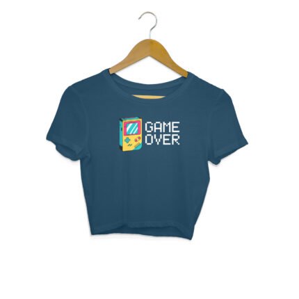 Women's : Game Over Crop Top - Image 9