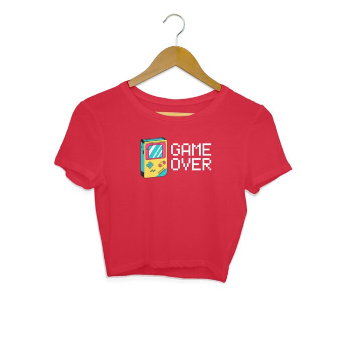 Women's : Game Over Crop Top - Image 1