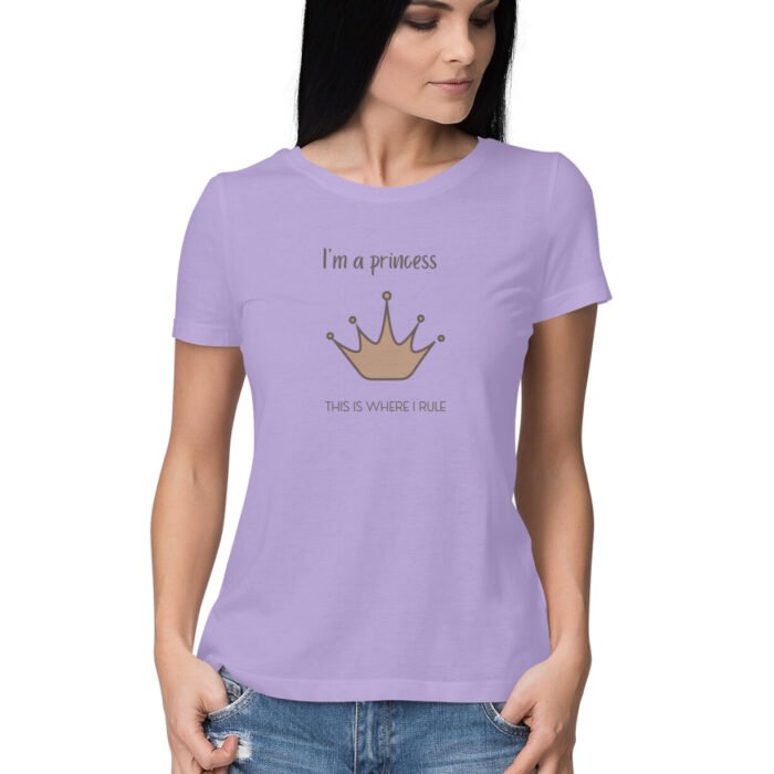 Women's : i'm a Princess, This is were i Rule T-shirt - Image 2