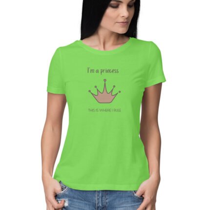 Women's : i'm a Princess, This is were i Rule T-shirt - Image 3