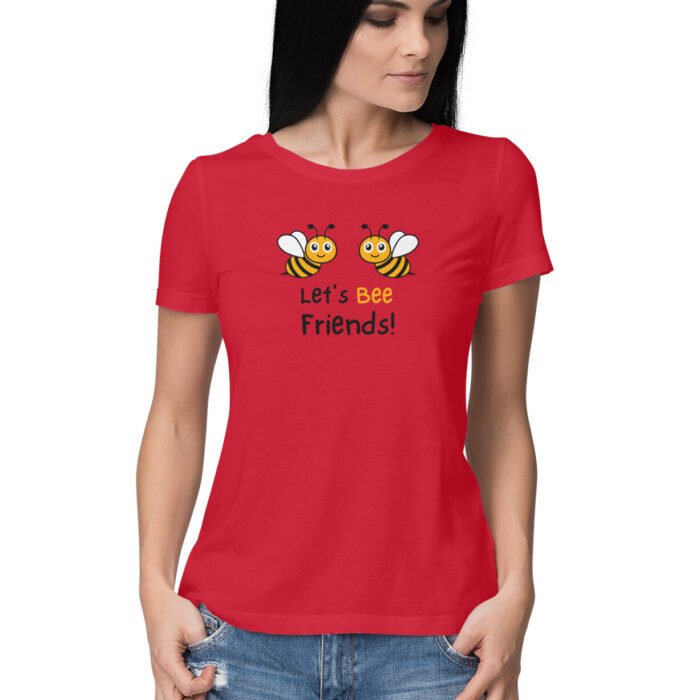 Women's : Let's be Friends T-shirt - Image 3