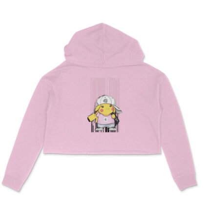 Women's : Pinky Pikachu Crop Hoodie - Image 3