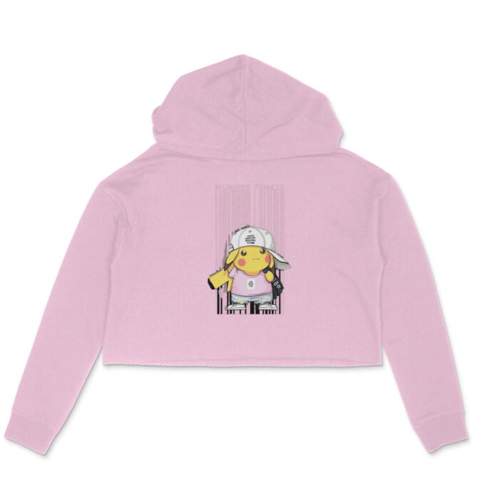 Women's : Pinky Pikachu Crop Hoodie - Image 3
