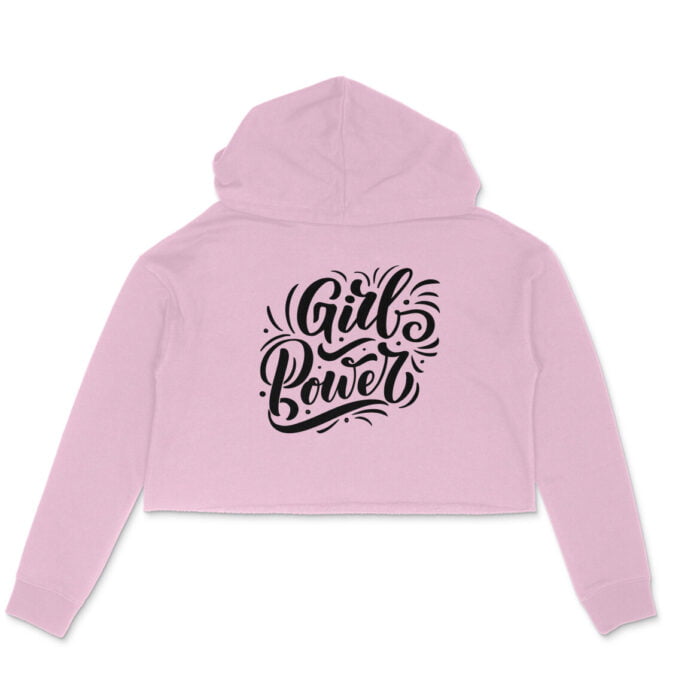 Women's : Girl Power Crop Hoodie - Image 1