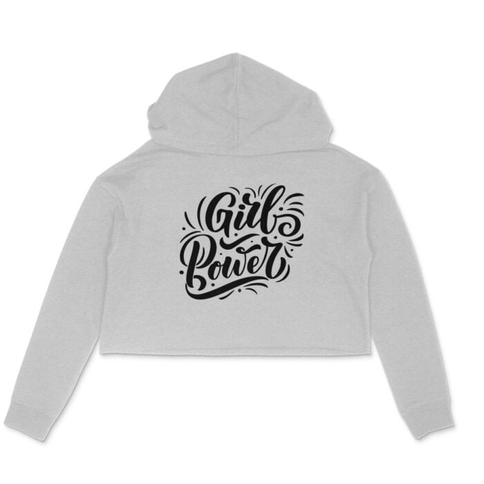 Women's : Girl Power Crop Hoodie - Image 3