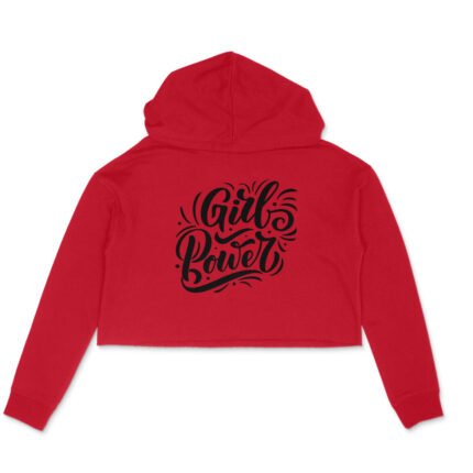 Women's : Girl Power Crop Hoodie - Image 5
