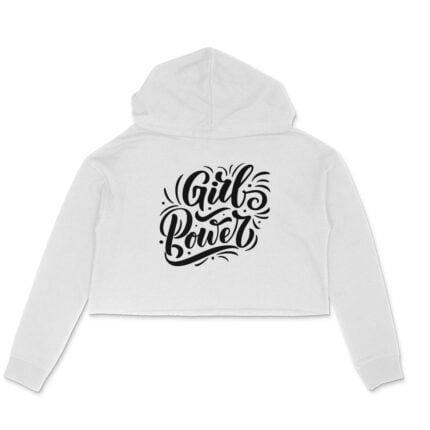 Women's : Girl Power Crop Hoodie - Image 7
