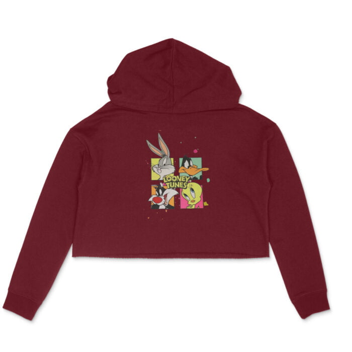 Women's : Looney Tunes Crop Hoodie - Image 5
