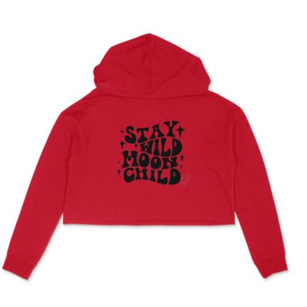 Women's : Stay Wild Moon Child Crop Hoodie - Image 5