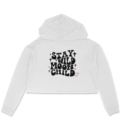 Women's : Stay Wild Moon Child Crop Hoodie - Image 7