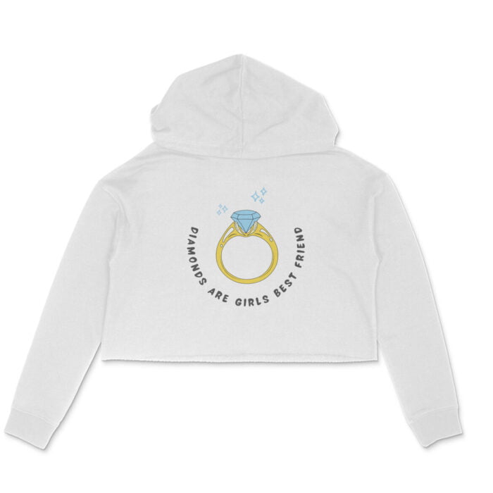 Women's : Women's & Dimond's Crop Hoodie - Image 5