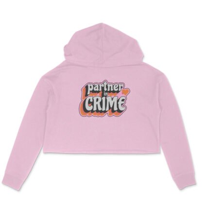 Women's : Partner In Crime Crop Hoodie - Image 3
