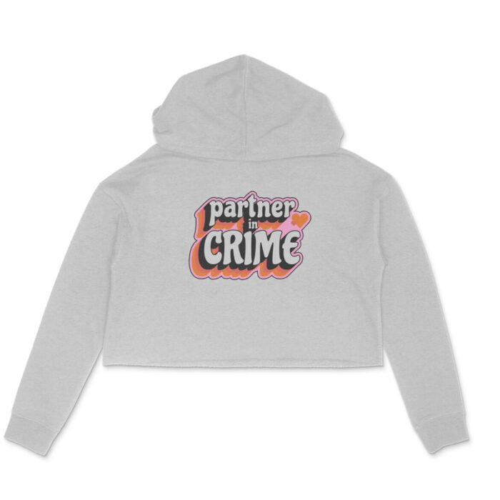 Women's : Partner In Crime Crop Hoodie - Image 1