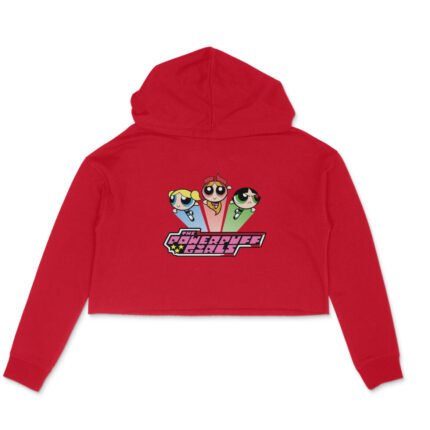 Women's : Power Puff Girl Crop Hoodie - Image 7