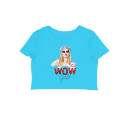 Women's : Wow Girls Crop Top - Image 11