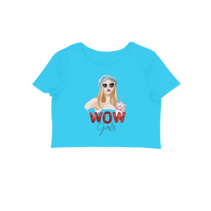 Women's : Wow Girls Crop Top - Image 11