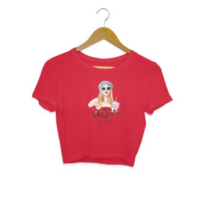 Women's : Wow Girls Crop Top - Image 9