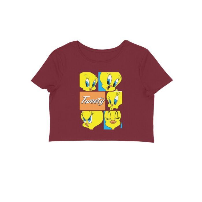 Women's : Miss Tweety Crop Top - Image 9