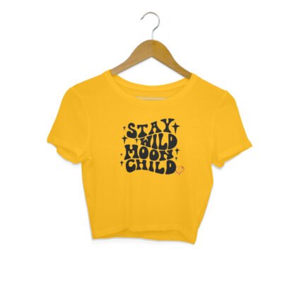 Women's : Moon Child Crop Top - Image 3