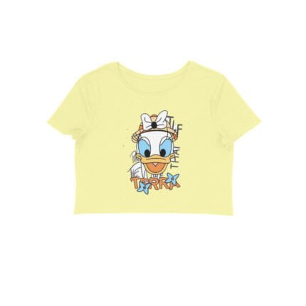 Women's : Donald Duck Crop Top - Image 3