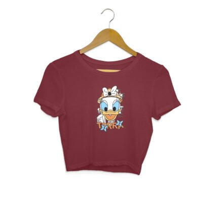 Women's : Donald Duck Crop Top - Image 9