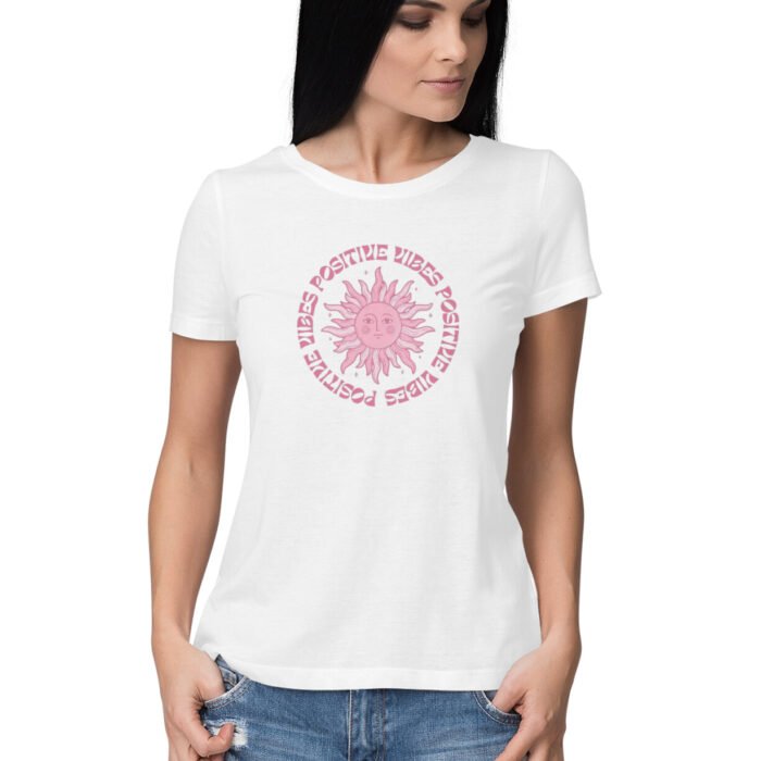 Women's : Positive vibes T-shirt - Image 5