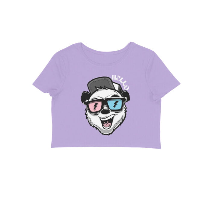 Women's : Hello Crop Top - Image 3