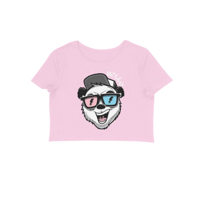 Women's : Hello Crop Top - Image 4