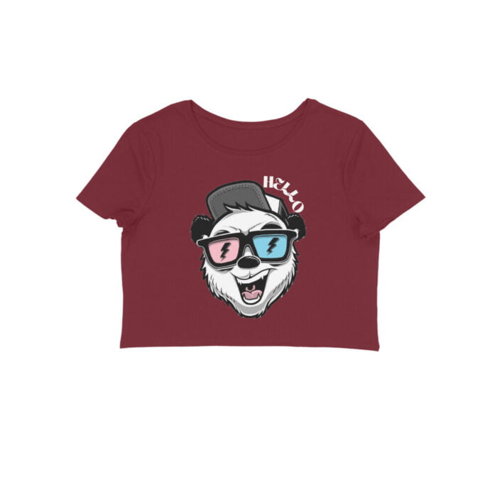 Women's : Hello Crop Top - Image 5