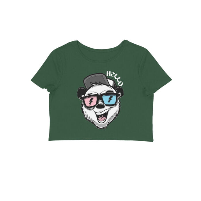Women's : Hello Crop Top - Image 7
