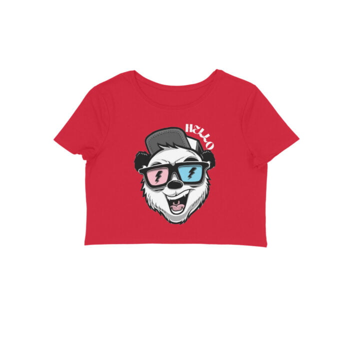 Women's : Hello Crop Top - Image 8