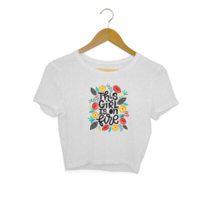 Women's : Girl on Fire Crop Top