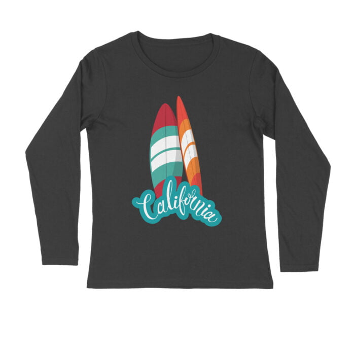Travel : California Full Sleeves T-shirt - Image 1