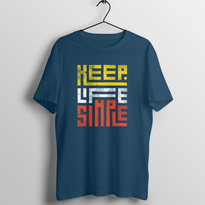 Quotes : Keep life simple Half Sleeve T-shirt - Image 1