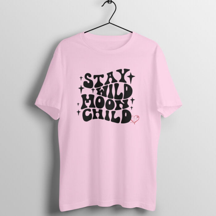 Quotes : Stay wild Moon child Half Sleeve T-shirt - Image 2