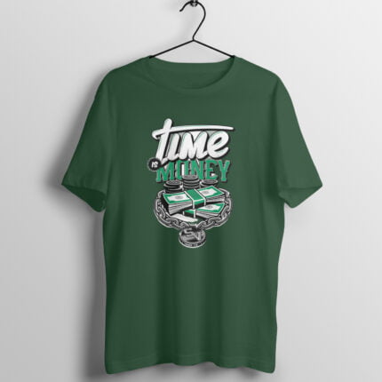 Quotes : Time is Money Half Sleeve T-shirt - Image 2