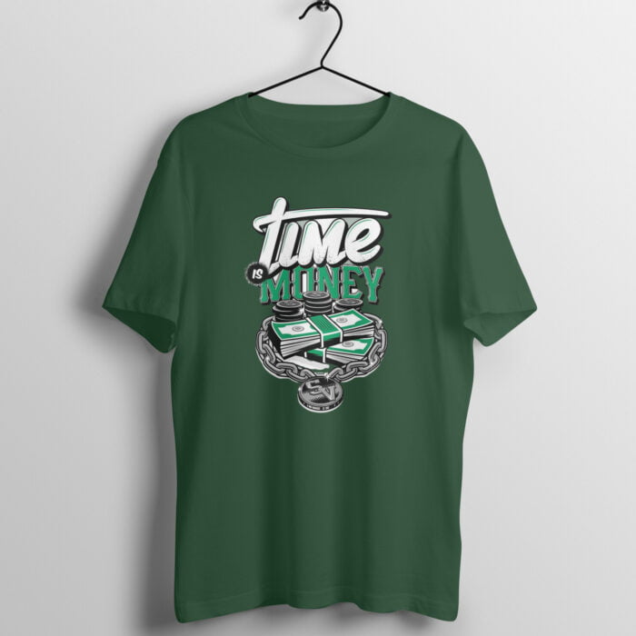 Quotes : Time is Money Half Sleeve T-shirt - Image 2