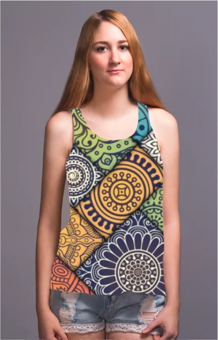 Sunny Getaway: Graphic AOP Women's Tank Top