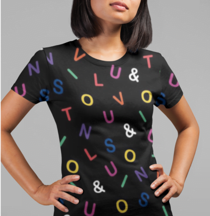 Patterned Paradise: All Over Print Women's Fashion T-Shirt